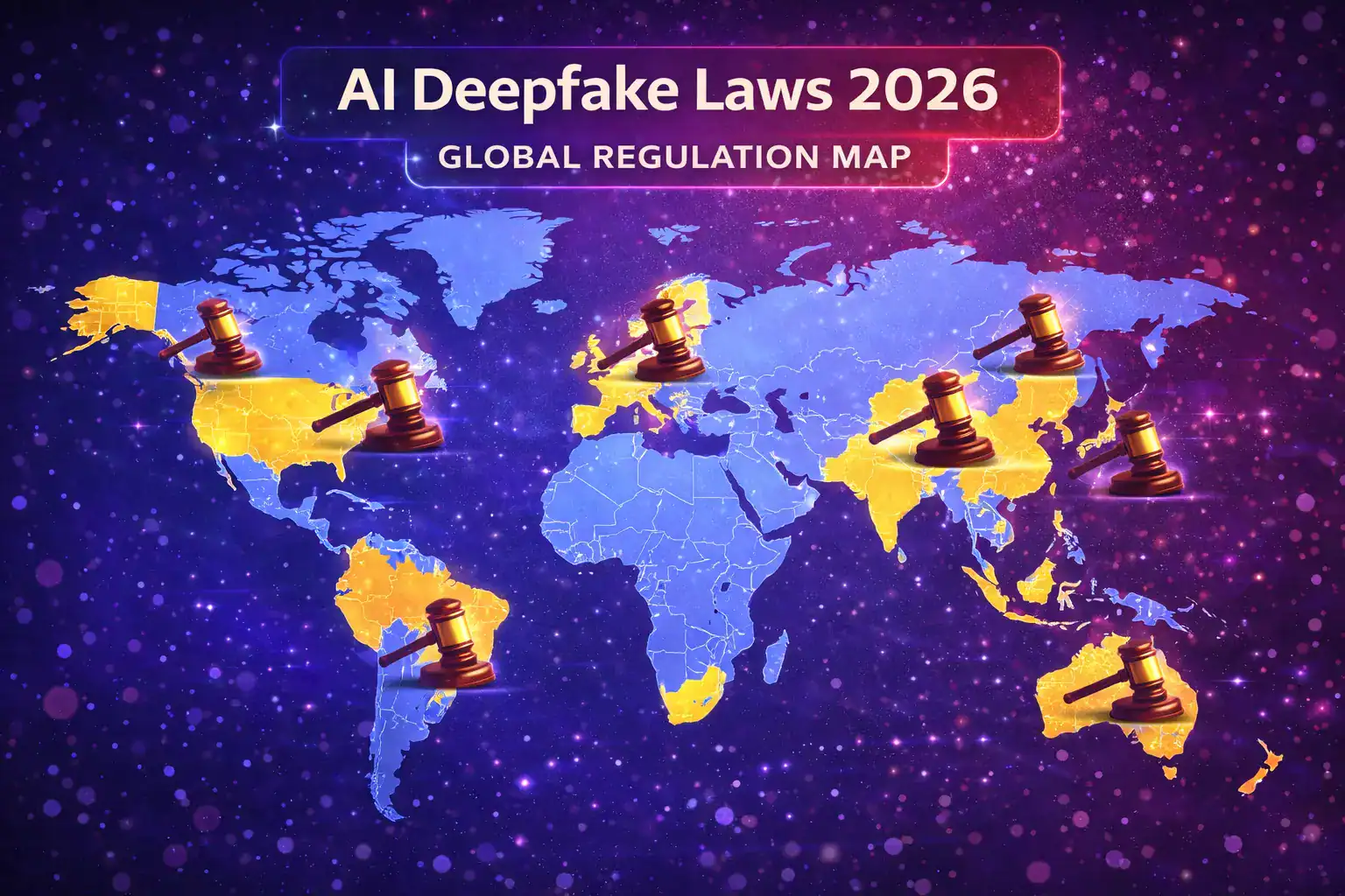 AI deepfake laws 2026 global regulation map hero image