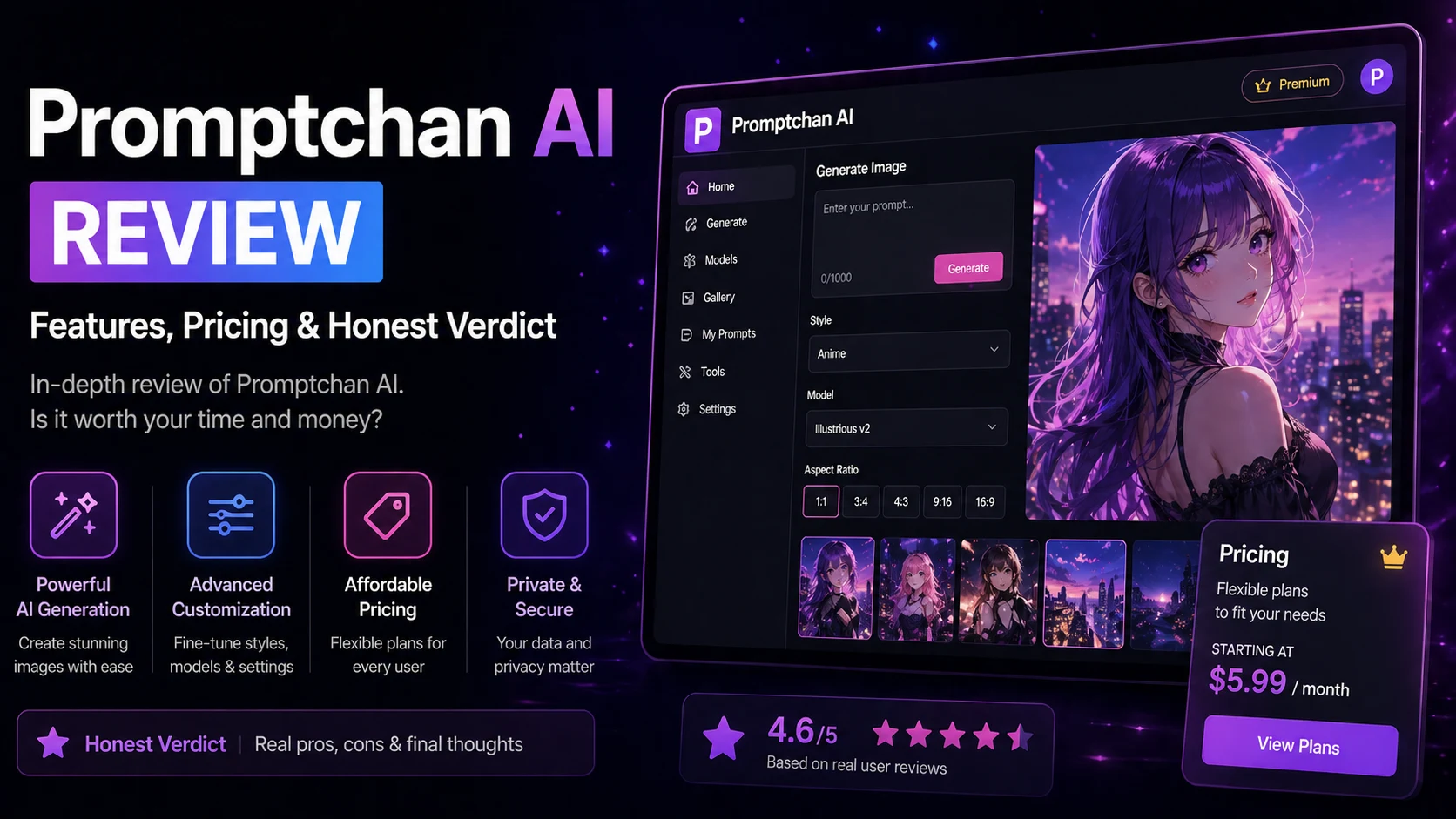 Promptchan AI Review: Features, Pricing & Honest Verdict hero image overview