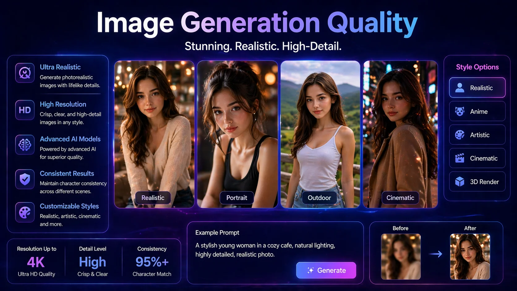 Image Generation Quality visual guide and infographic