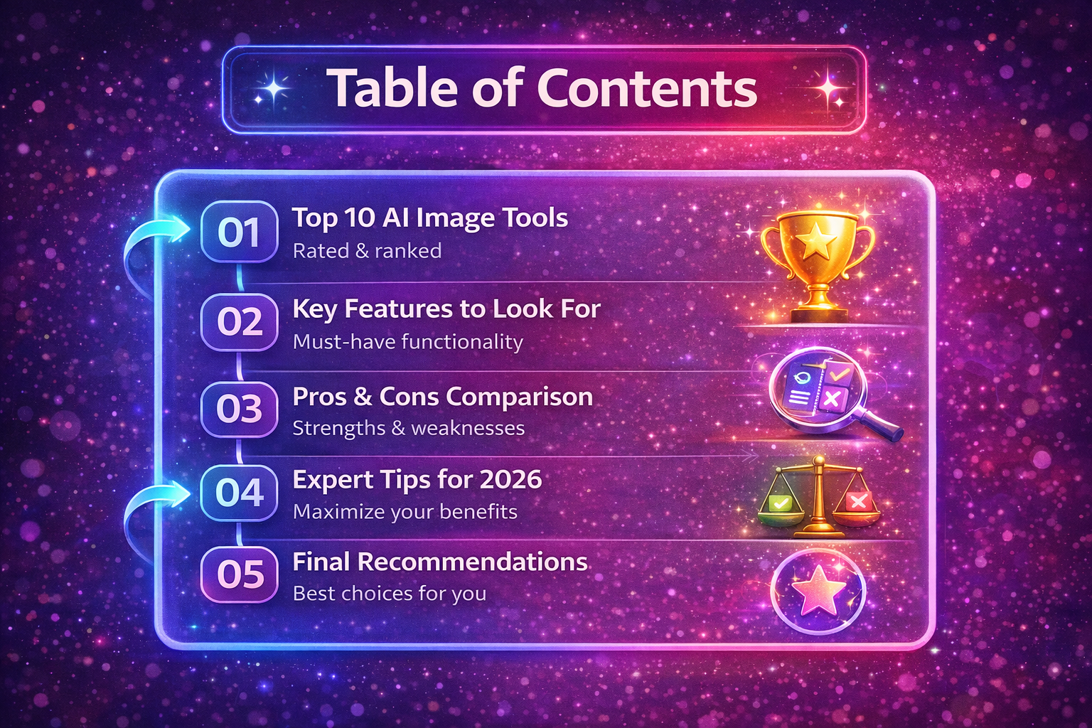 Table of Contents visual guide