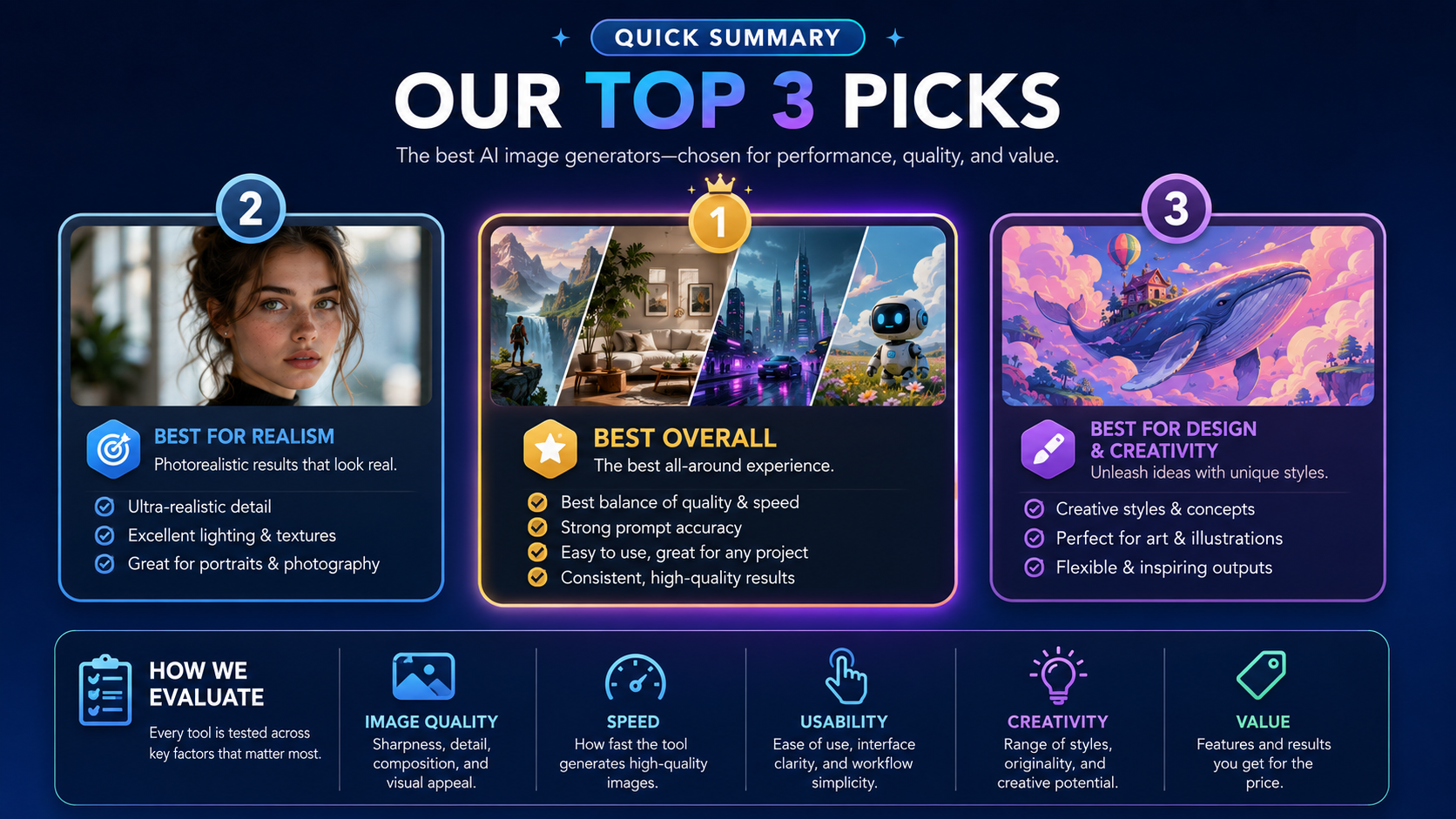 Quick Summary: Our Top 3 Picks visual guide
